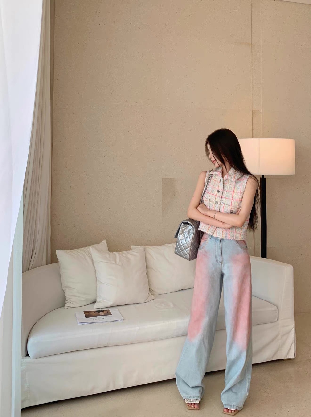 Candy Tweed Muse Top