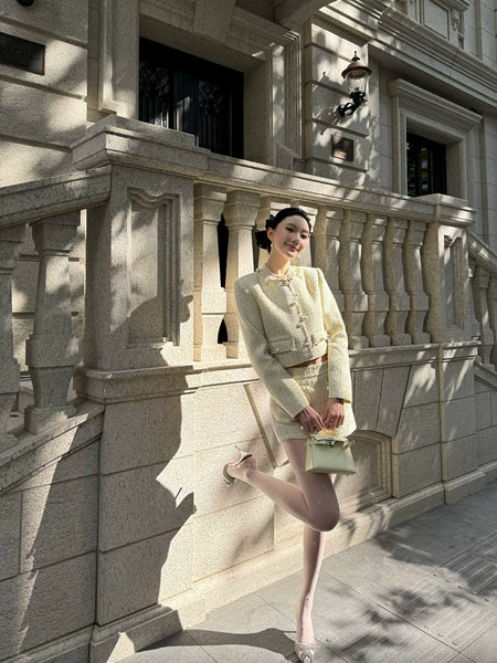 Honey Pearl Tweed Set