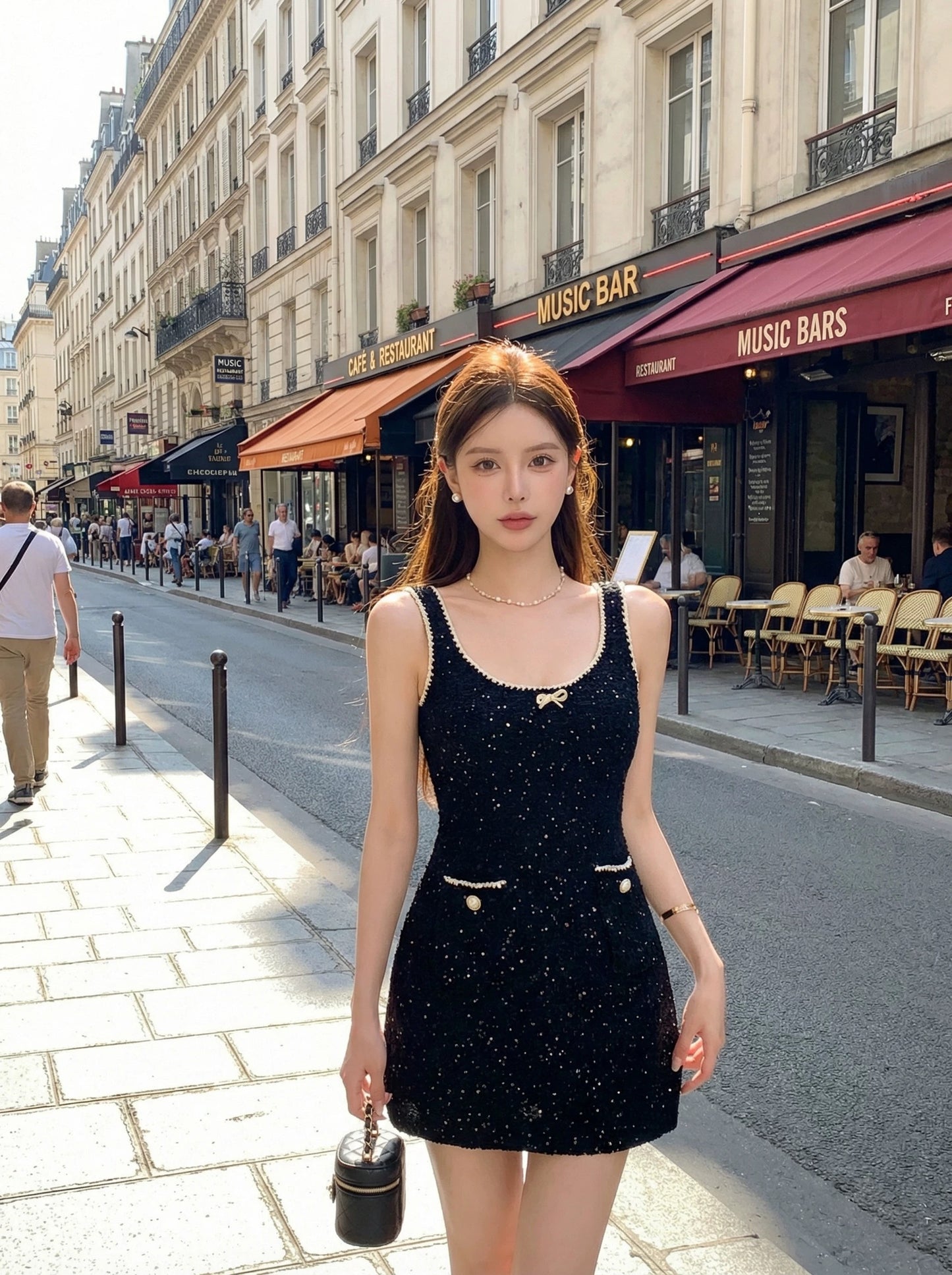 Classic Sparkle Ribbon Dress
