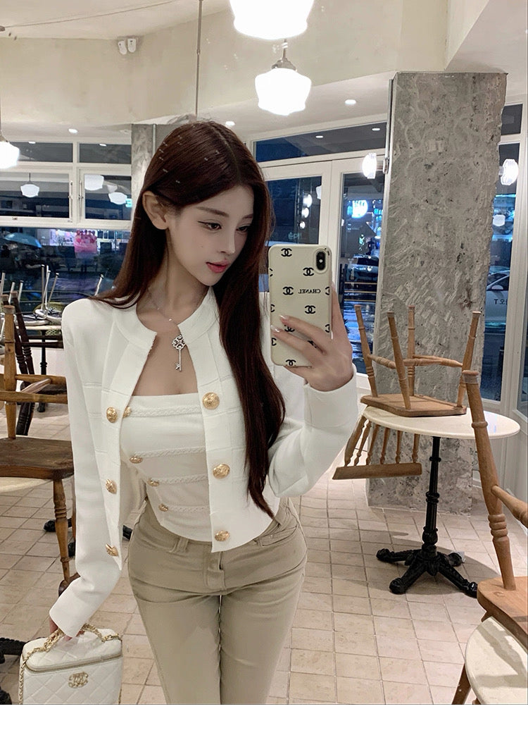Chic Button Corset Top