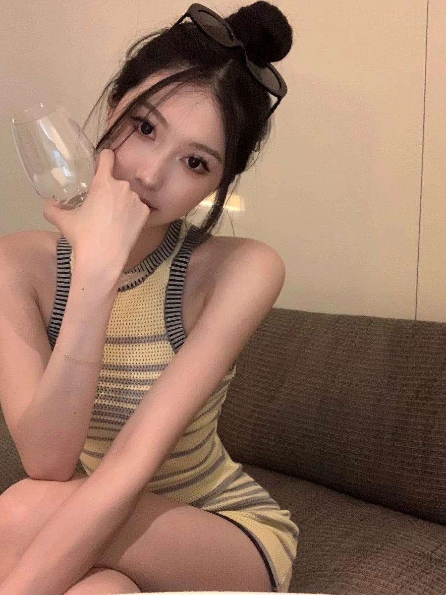 Sunny Stripe Mini Dress