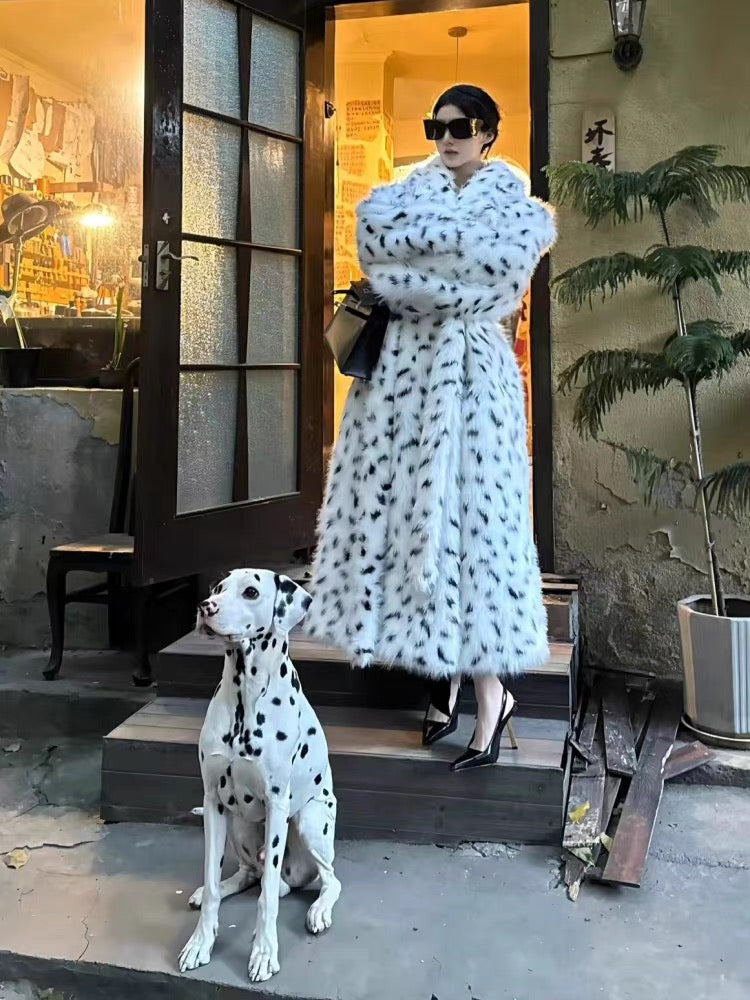 Dalmatian Amour Fur coat