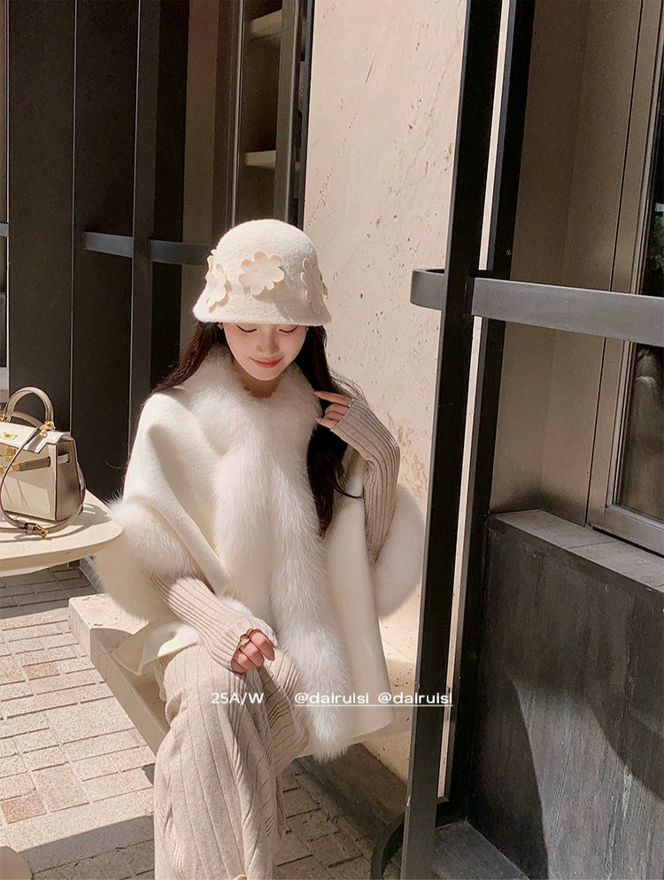 Snow Fox Cape Coat