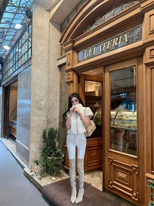 Polar Halo Zip Fur Coat