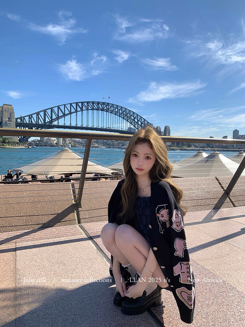 Sugar Ruffle Navy Set