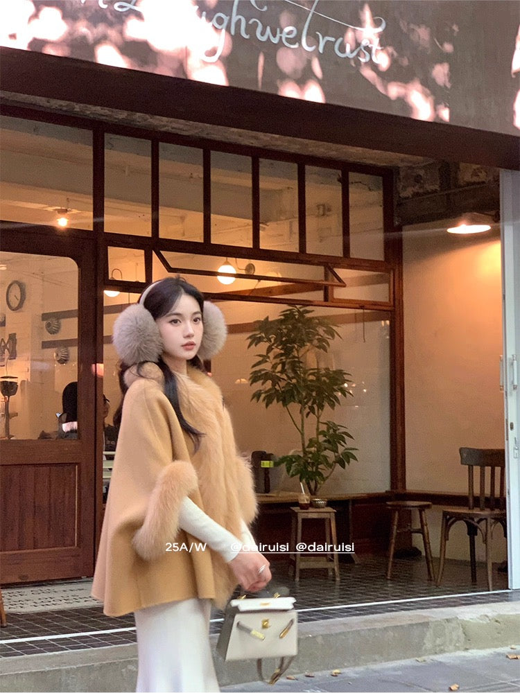 Snow Fox Cape Coat
