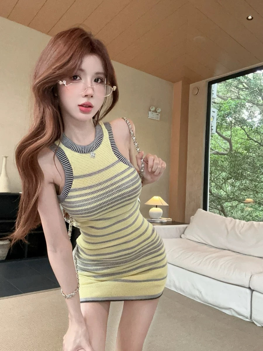 Sunny Stripe Mini Dress