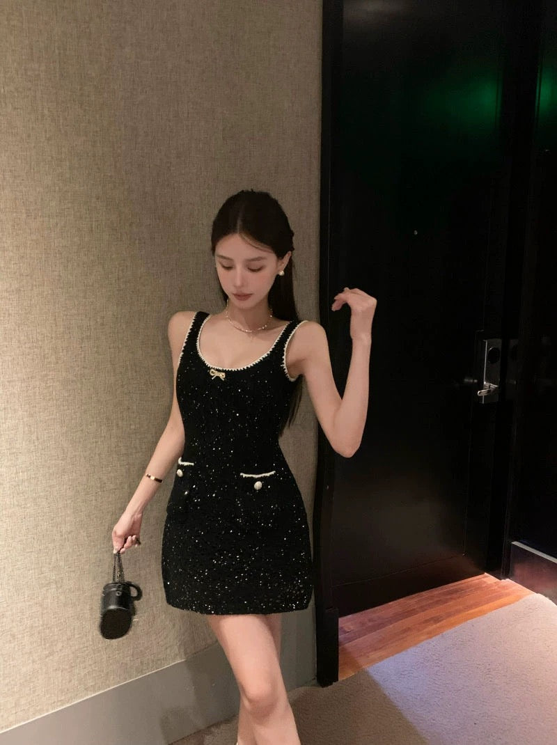 Classic Sparkle Ribbon Dress