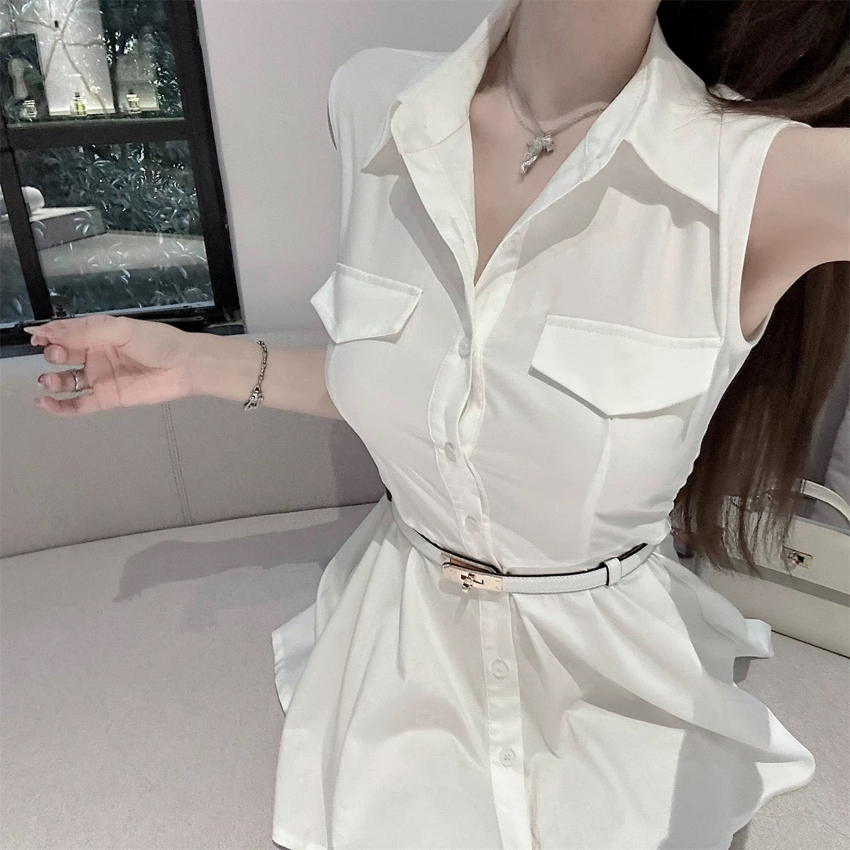 Pure Blanc Shirt Dress