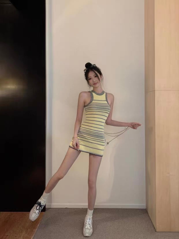 Sunny Stripe Mini Dress