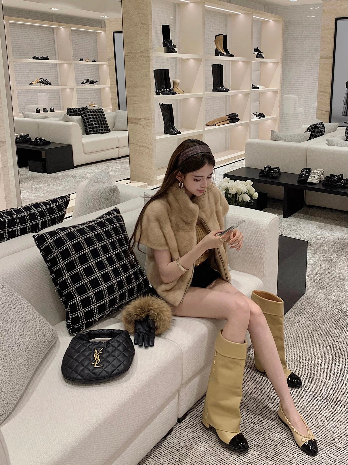 Luxe Cocoon Fur Jacket