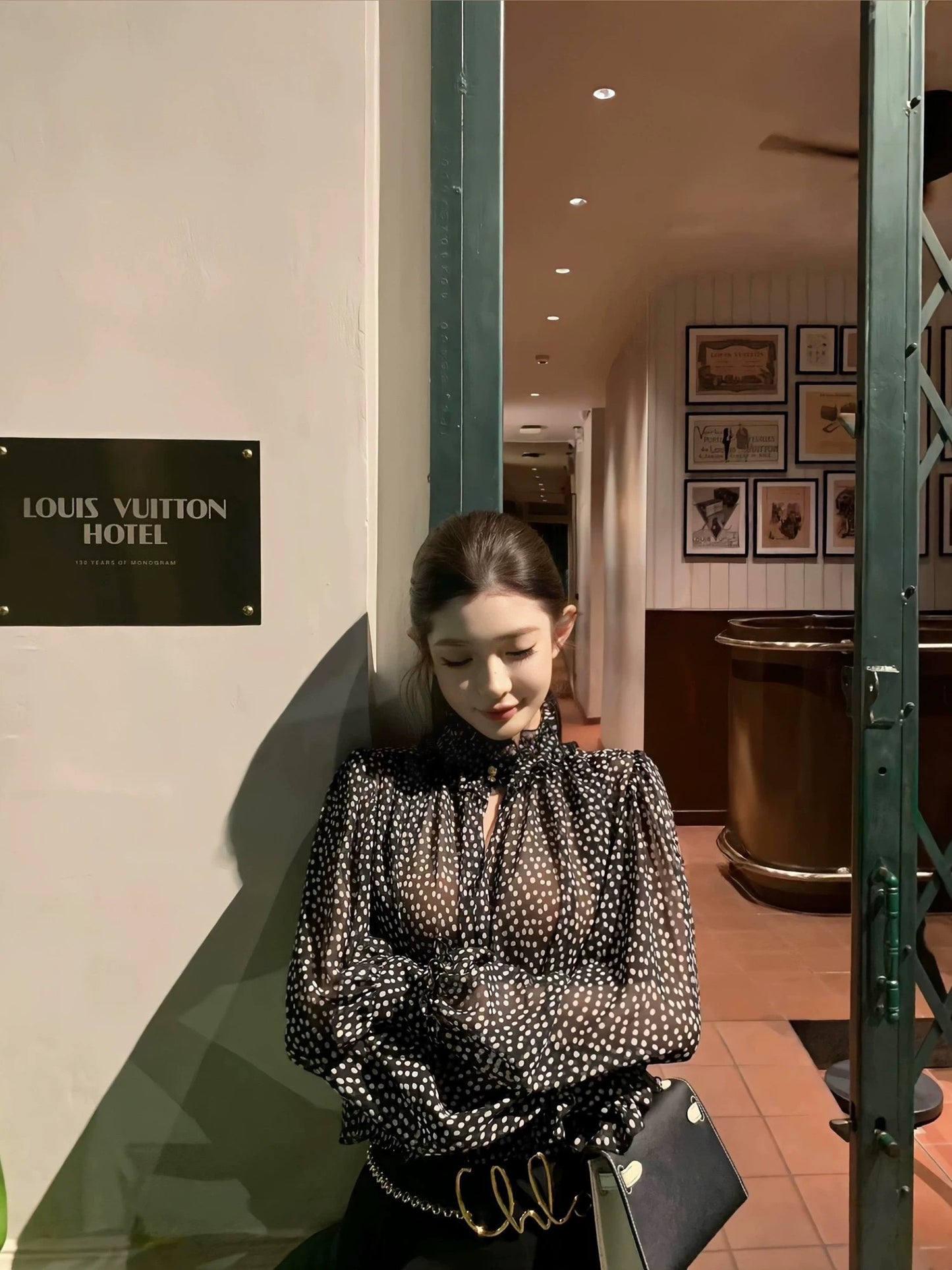 Parisienne Dot Blouse