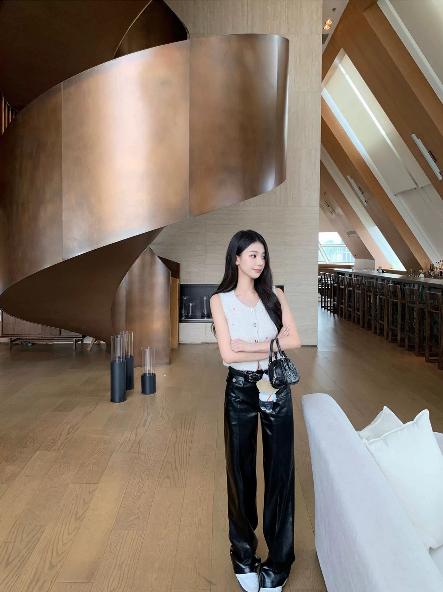 Signature Logo Tweed Vest