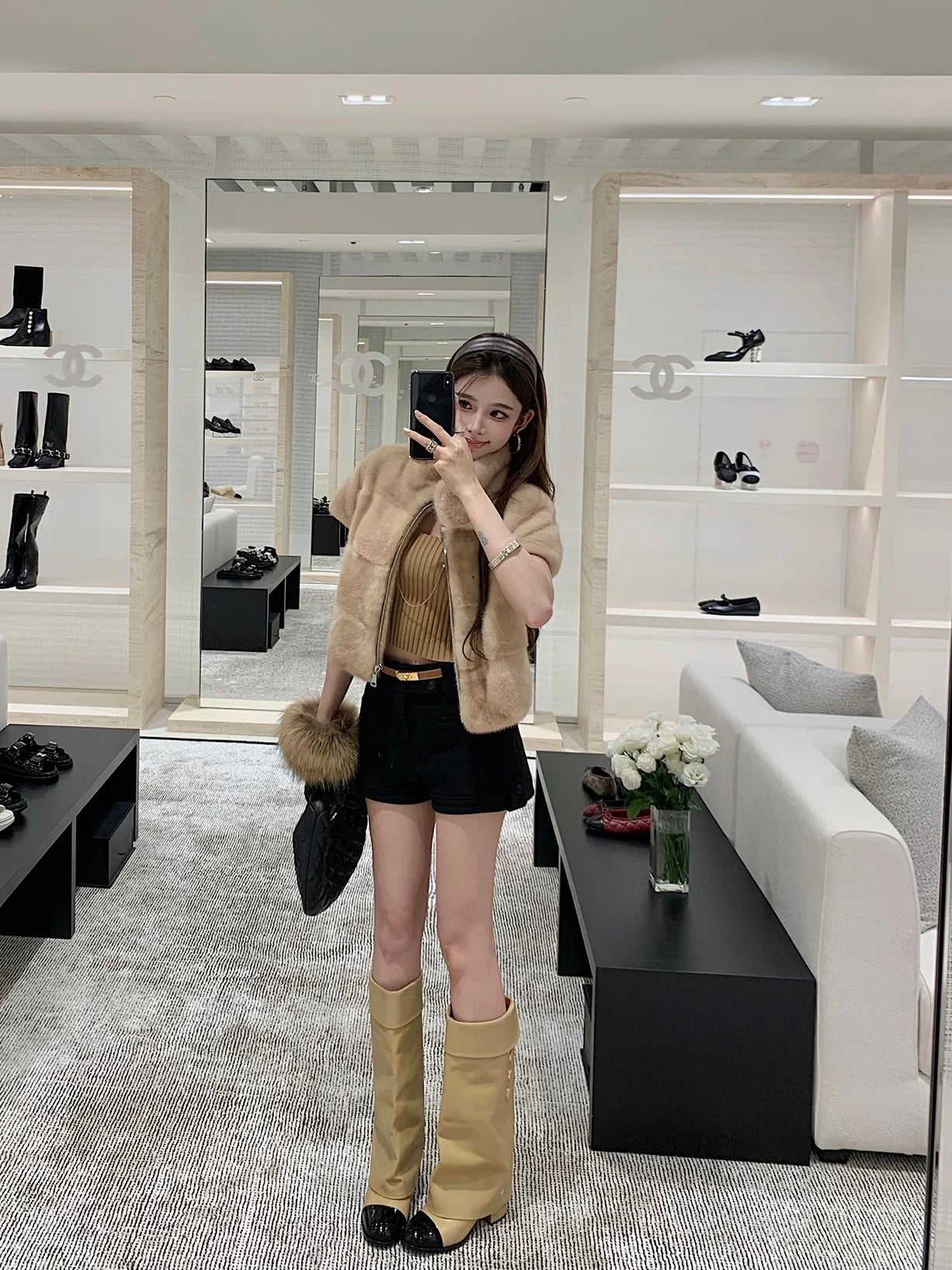 Luxe Cocoon Fur Jacket
