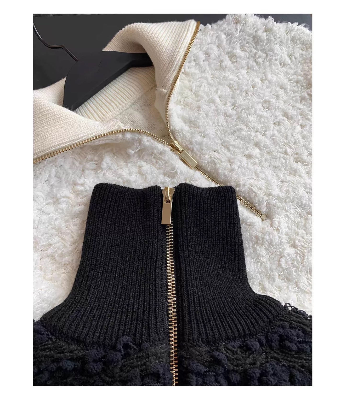 Luxe Bouclé Zip Set