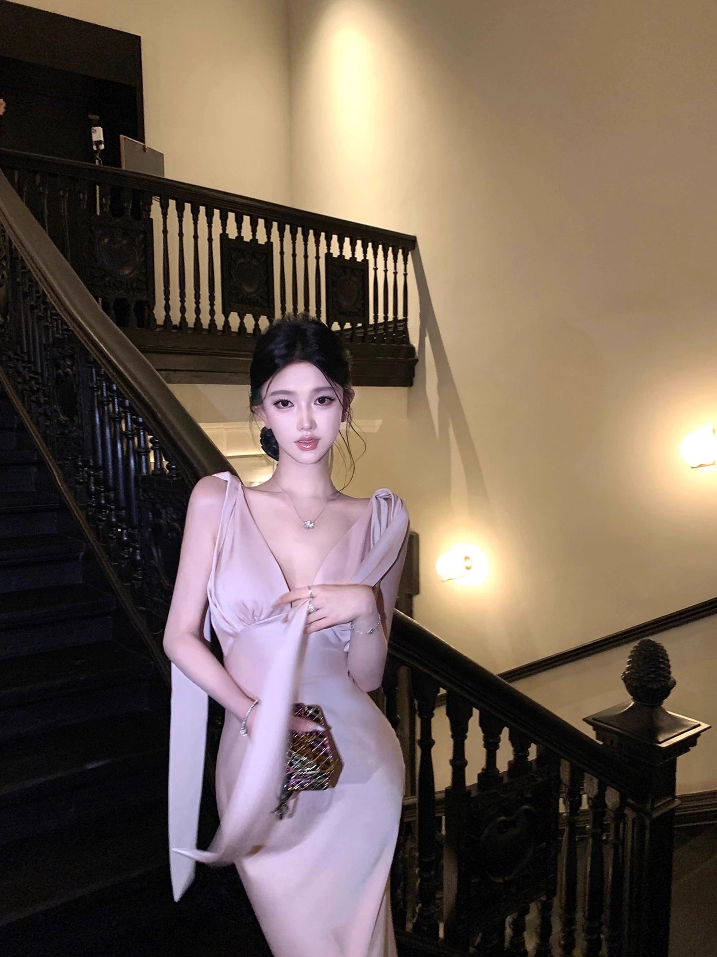 Baby Veil Ribbon Dress