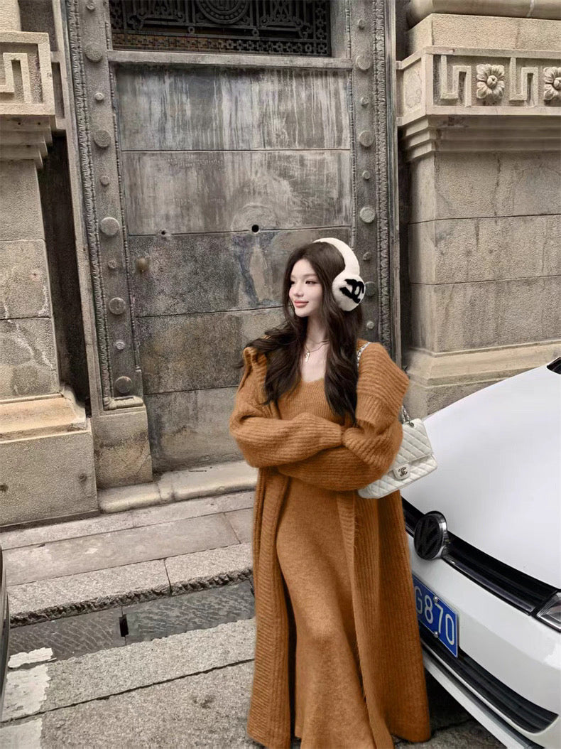 Cloudy Knit Ensemble －Latte Beige