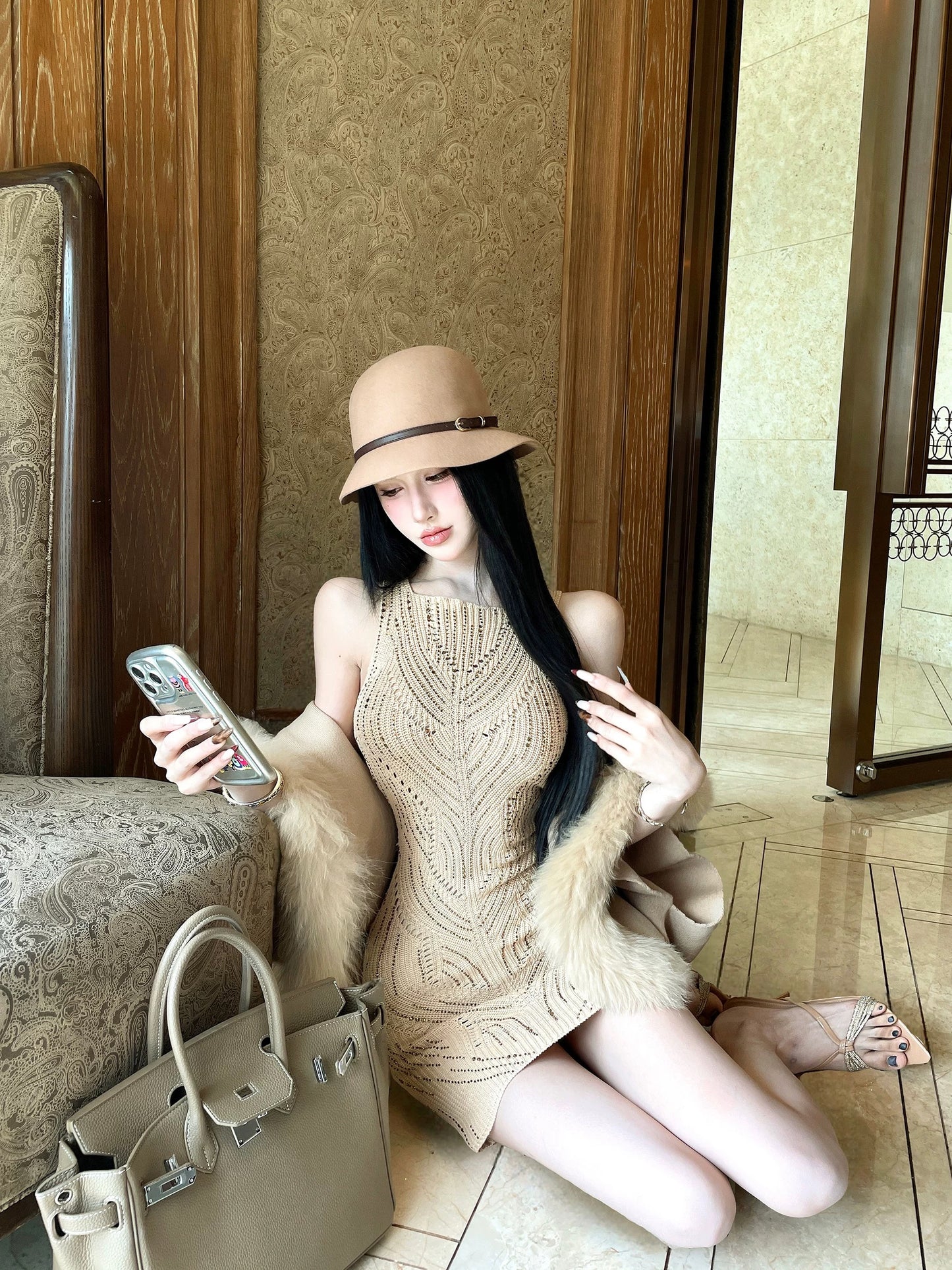 Bijou Knit Mini Dress