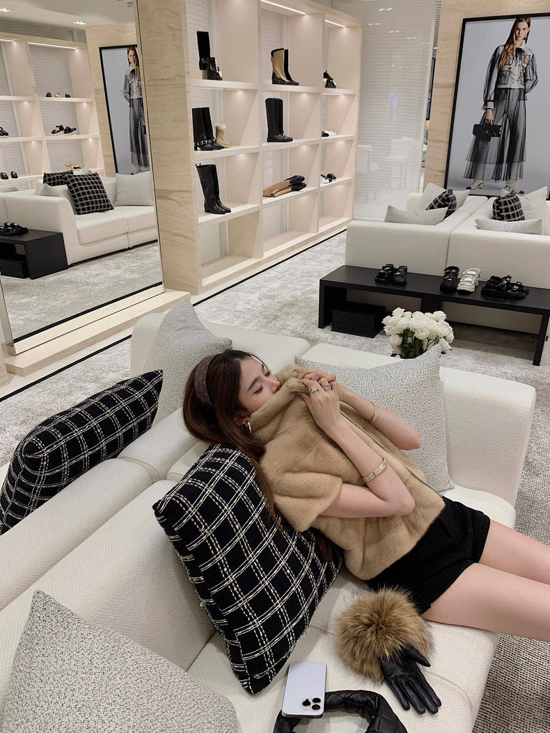 Luxe Cocoon Fur Jacket