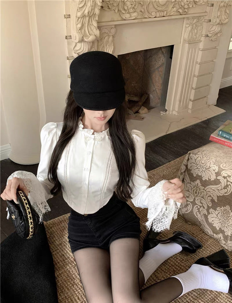 Classic Lady Veil Blouse