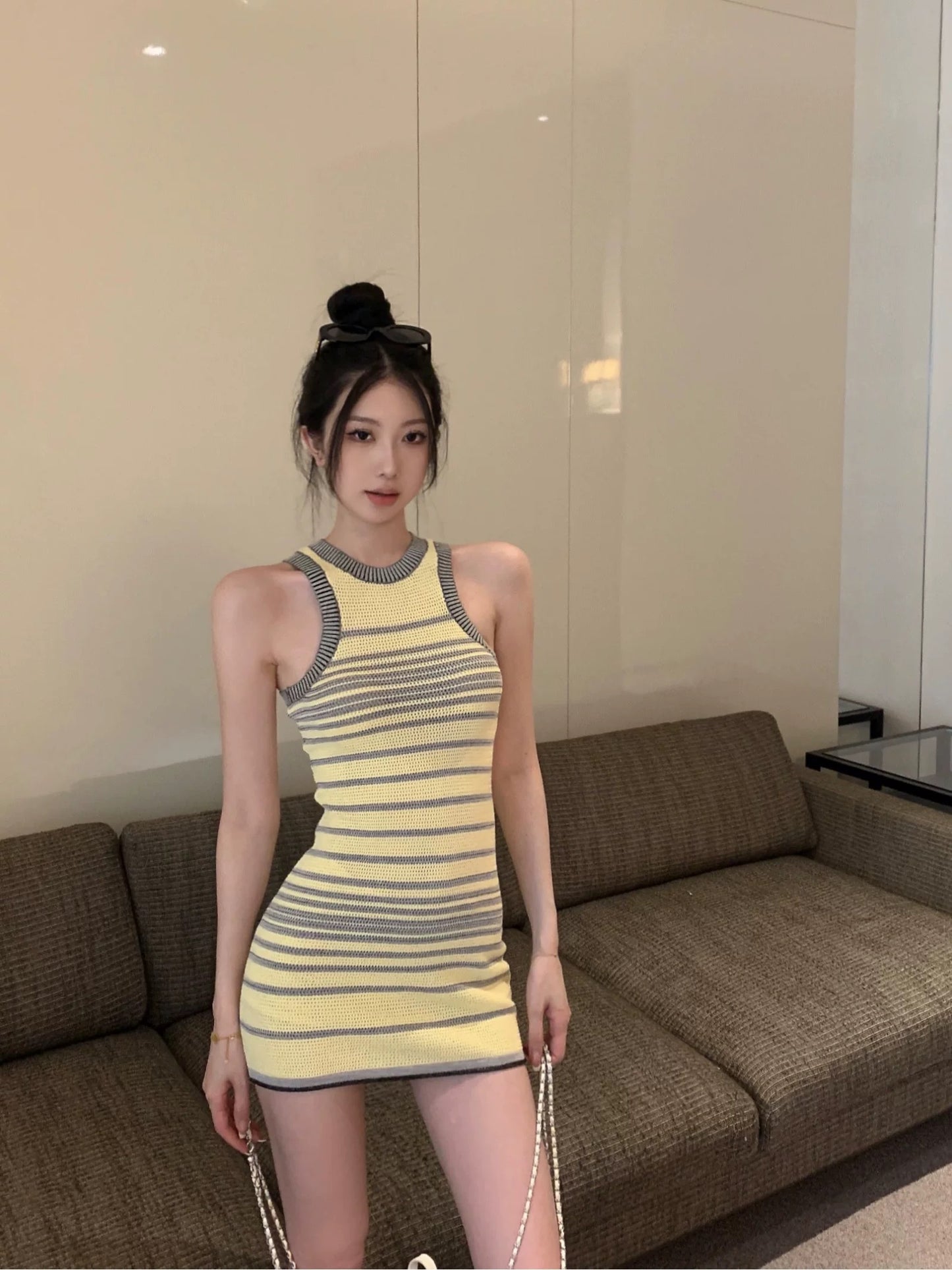Sunny Stripe Mini Dress