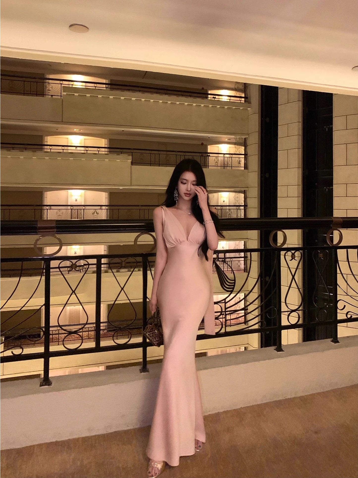 Baby Veil Ribbon Dress