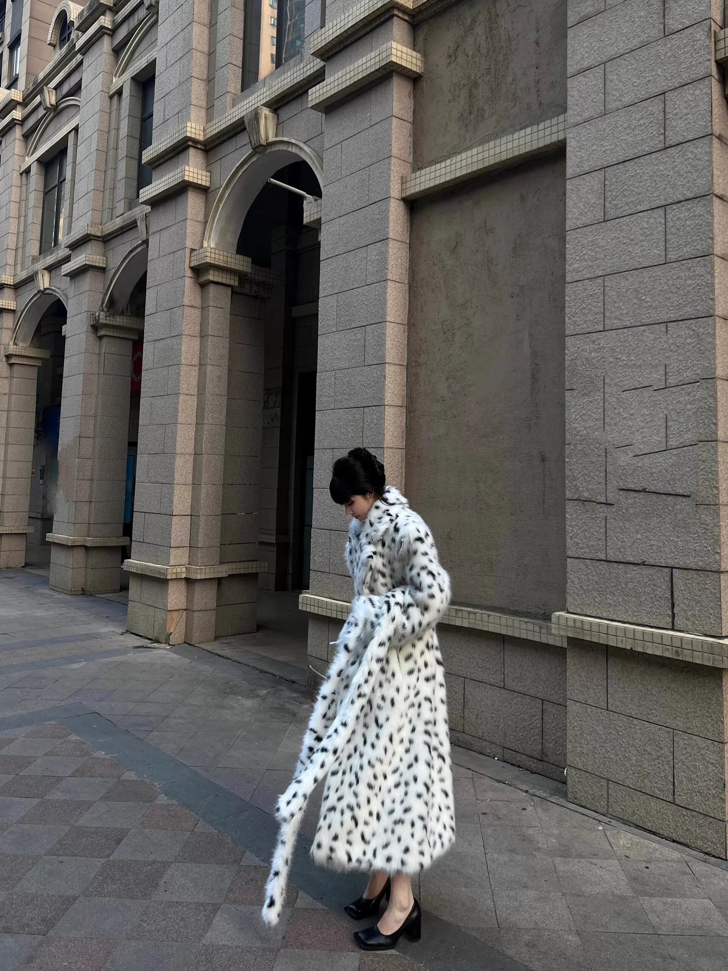 Dalmatian Amour Fur coat