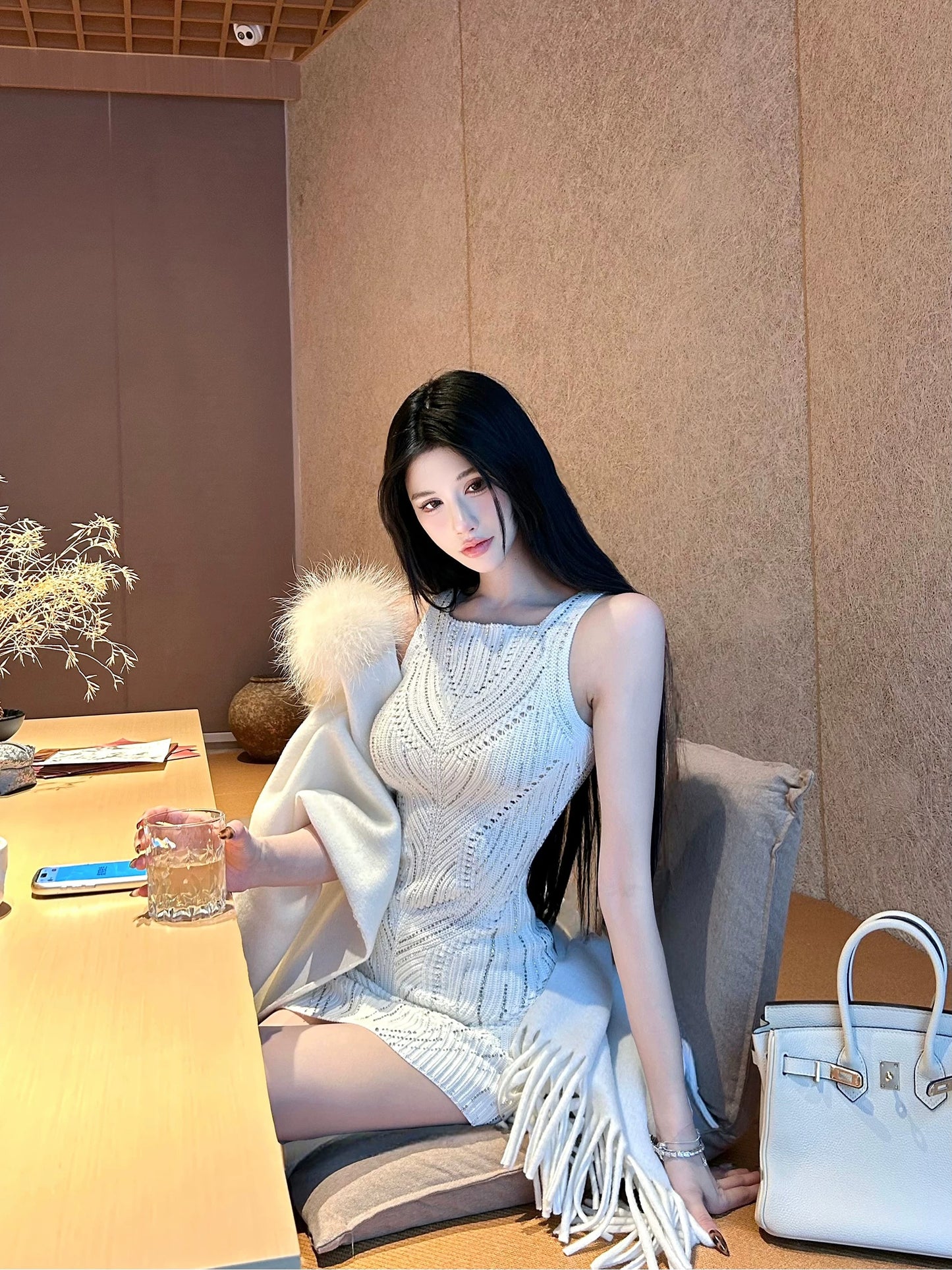 Bijou Knit Mini Dress