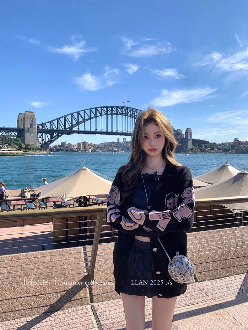 Sugar Ruffle Navy Set