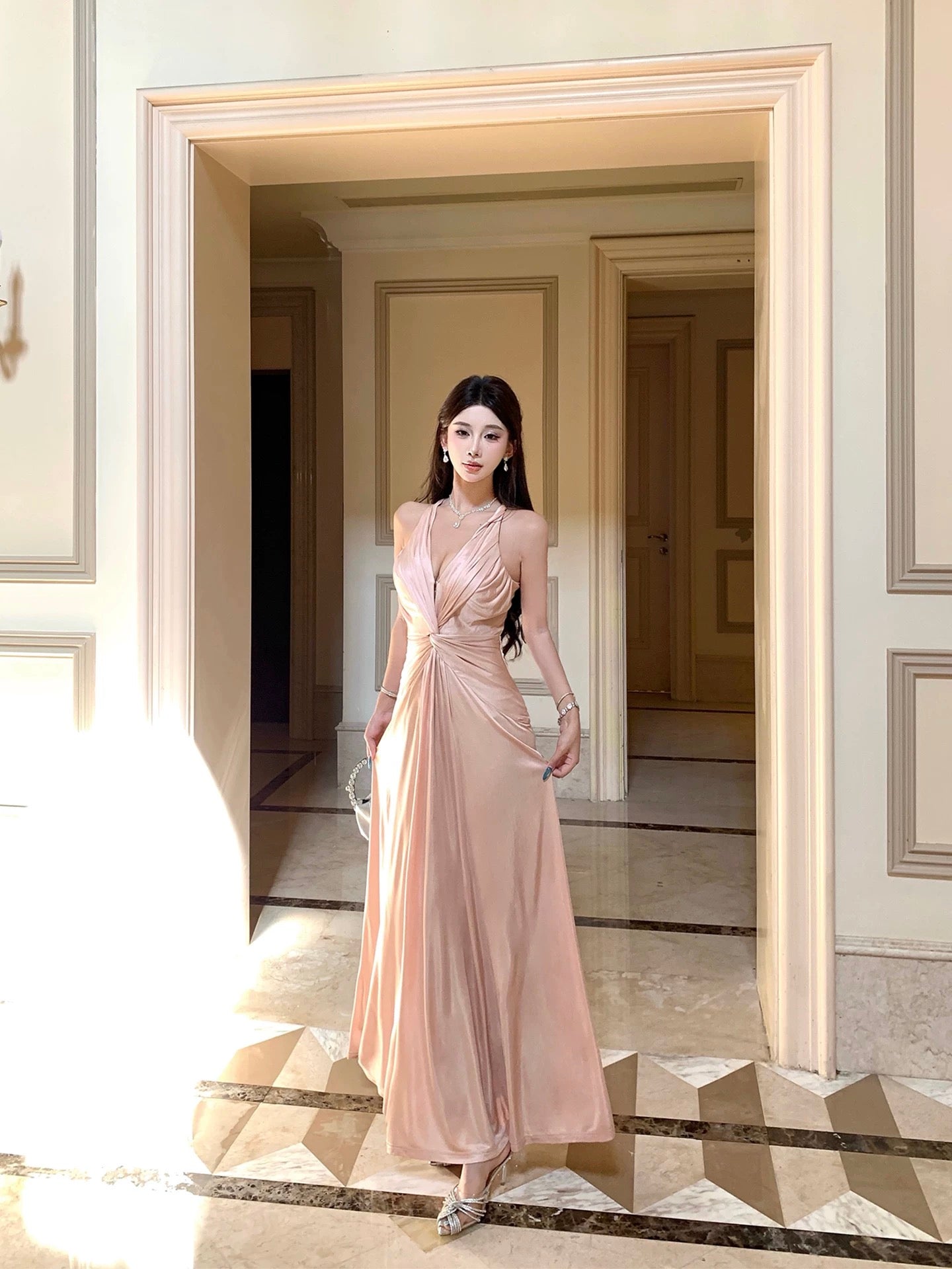 Rose Veil Back Grace Dress