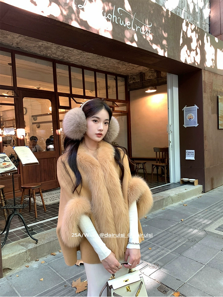 Snow Fox Cape Coat