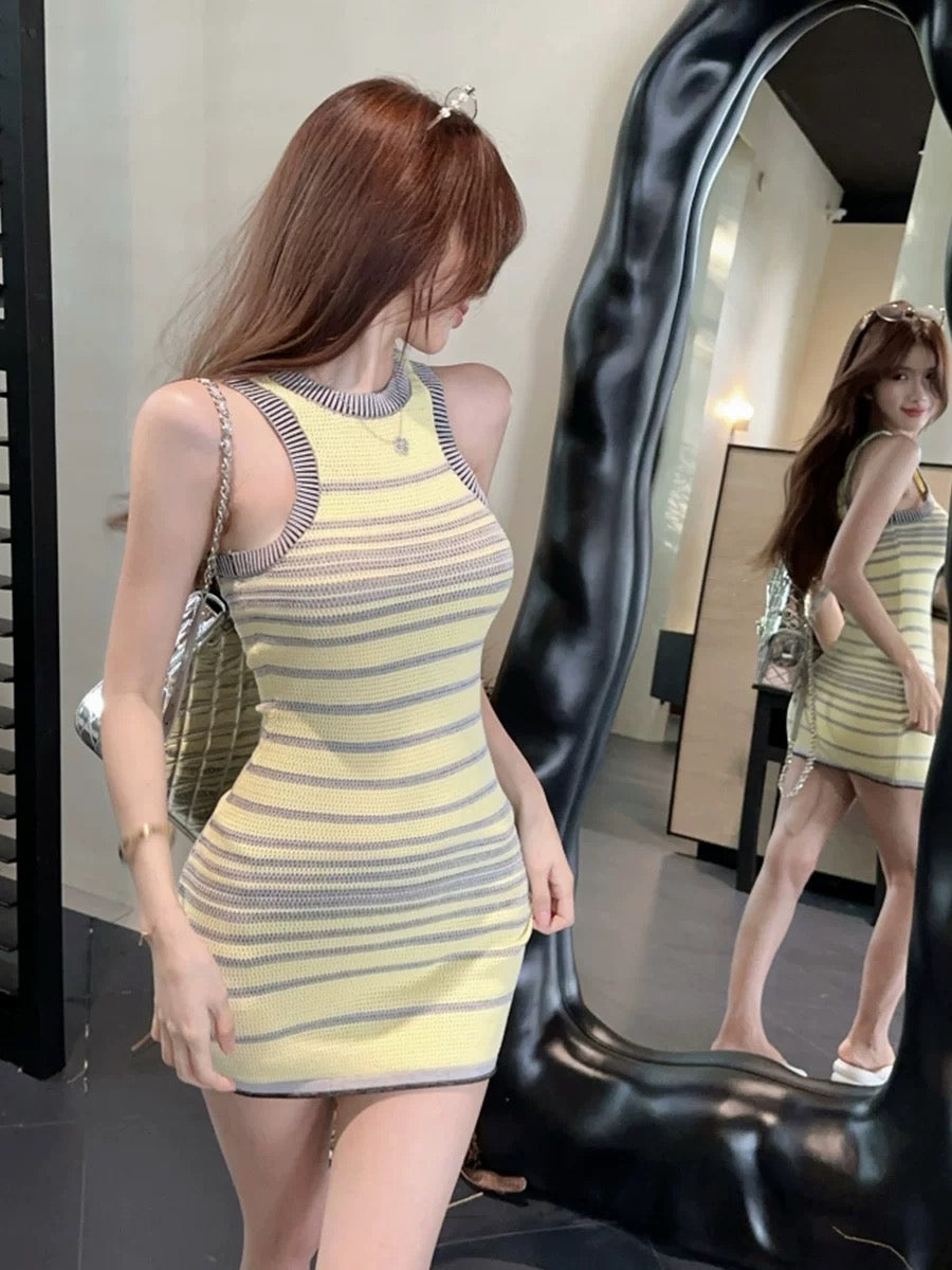 Sunny Stripe Mini Dress