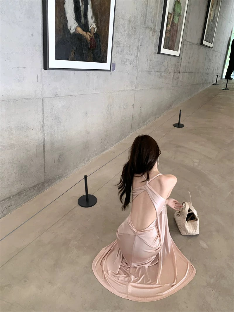 Rose Veil Back Grace Dress