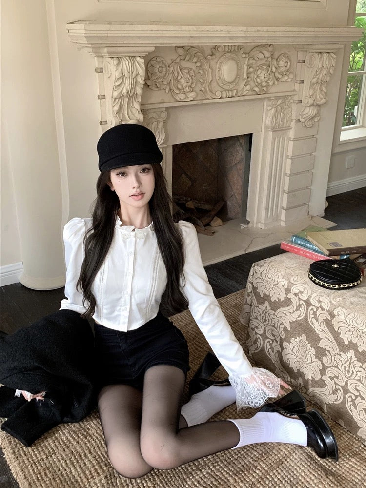 Classic Lady Veil Blouse