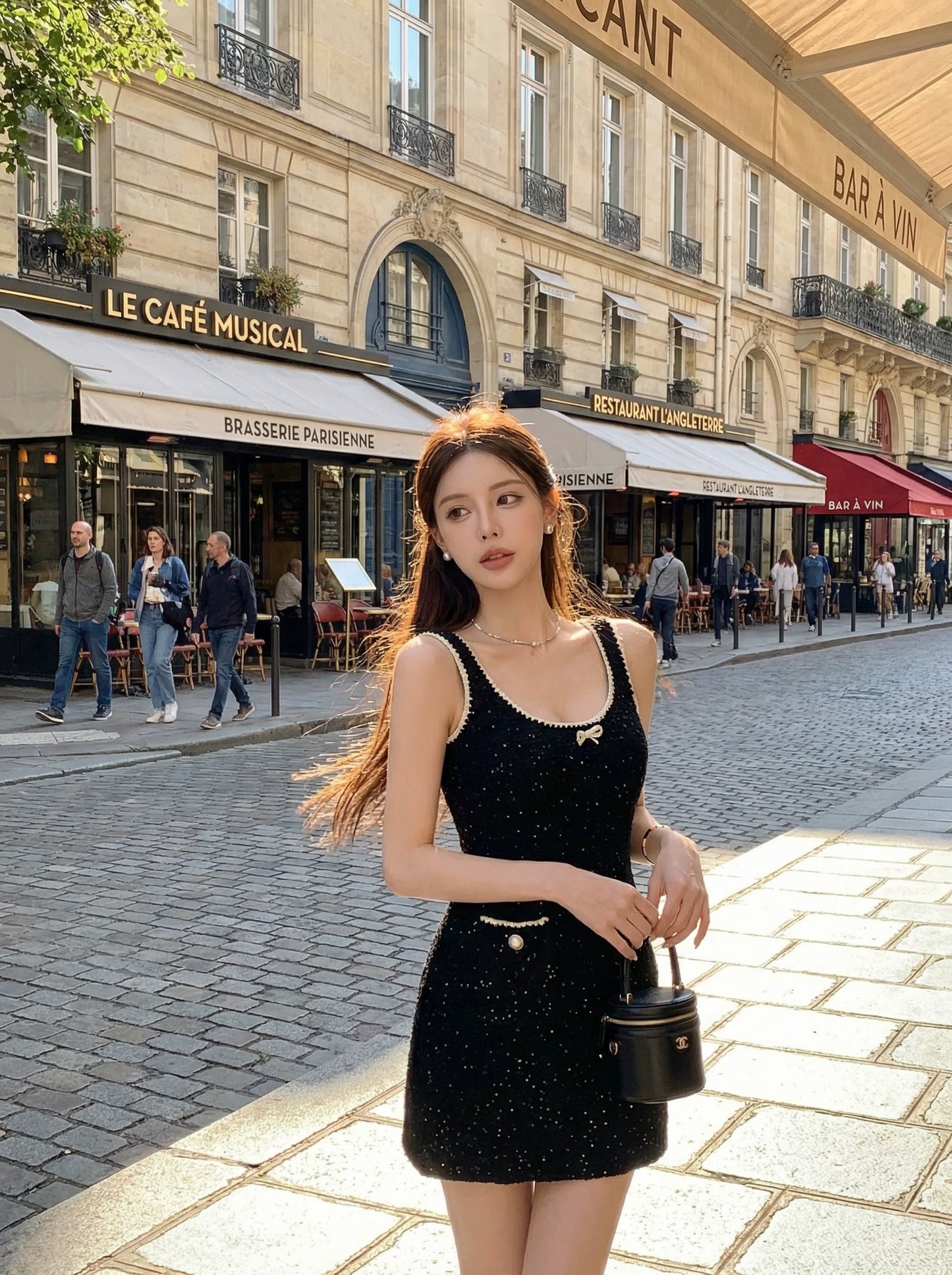 Classic Sparkle Ribbon Dress