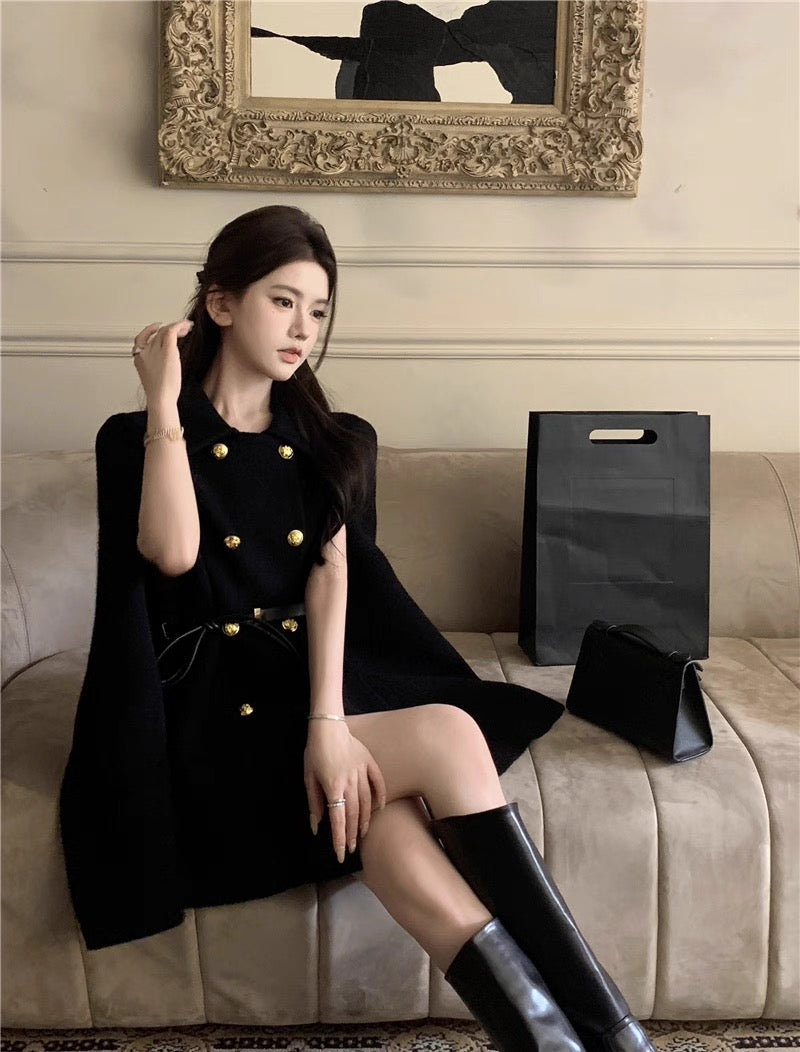 Golden Muse Cape Coat