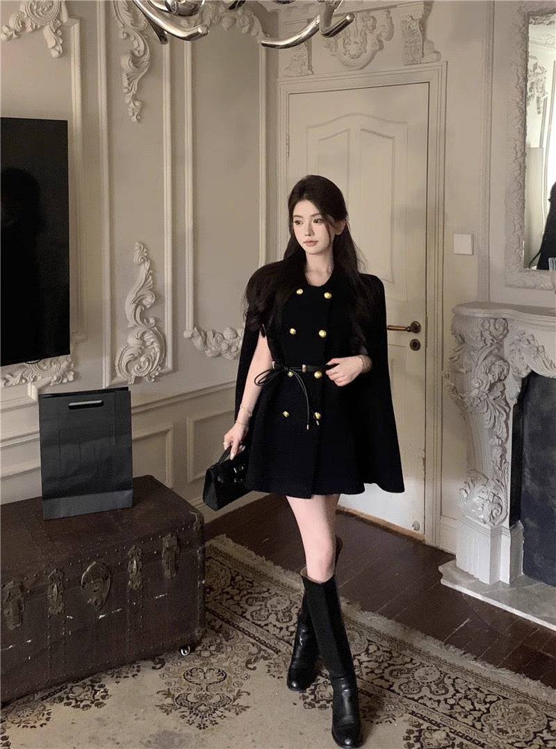 Golden Muse Cape Coat