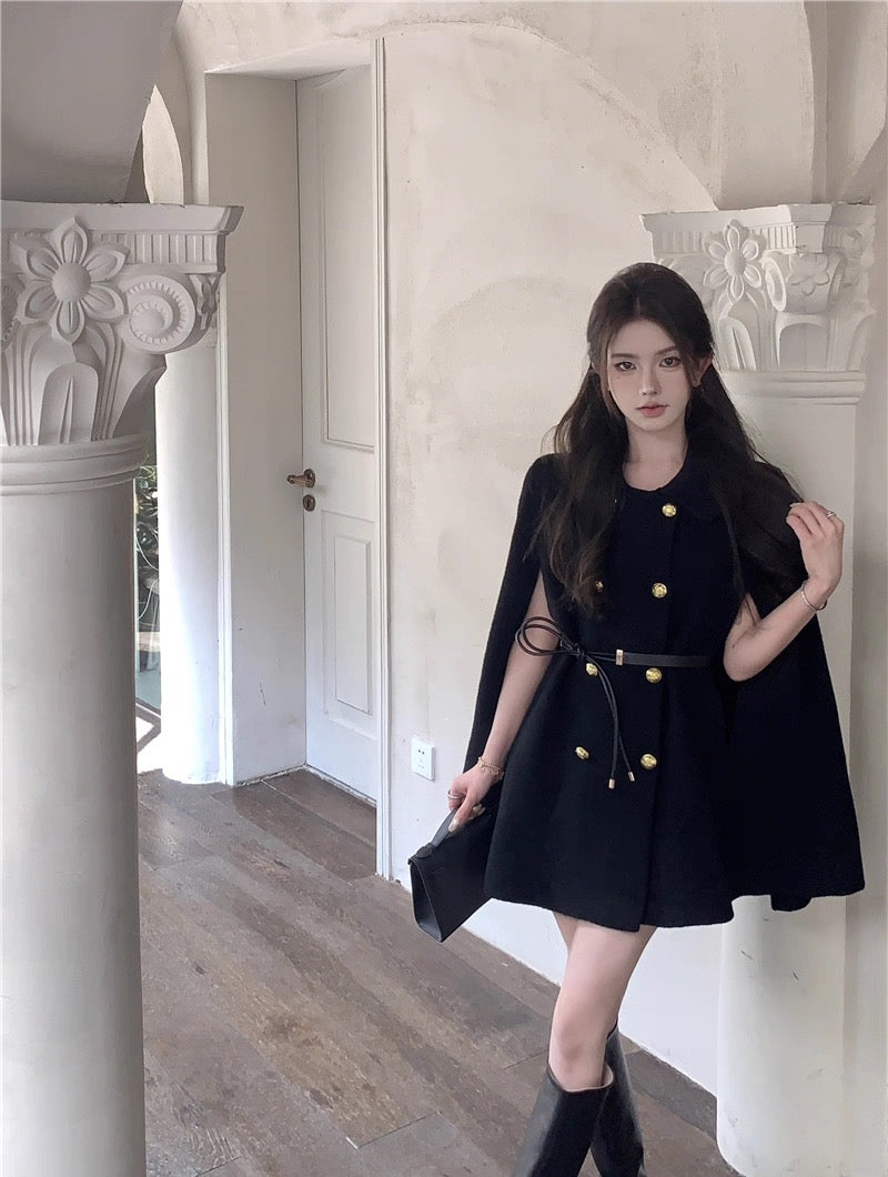 Golden Muse Cape Coat