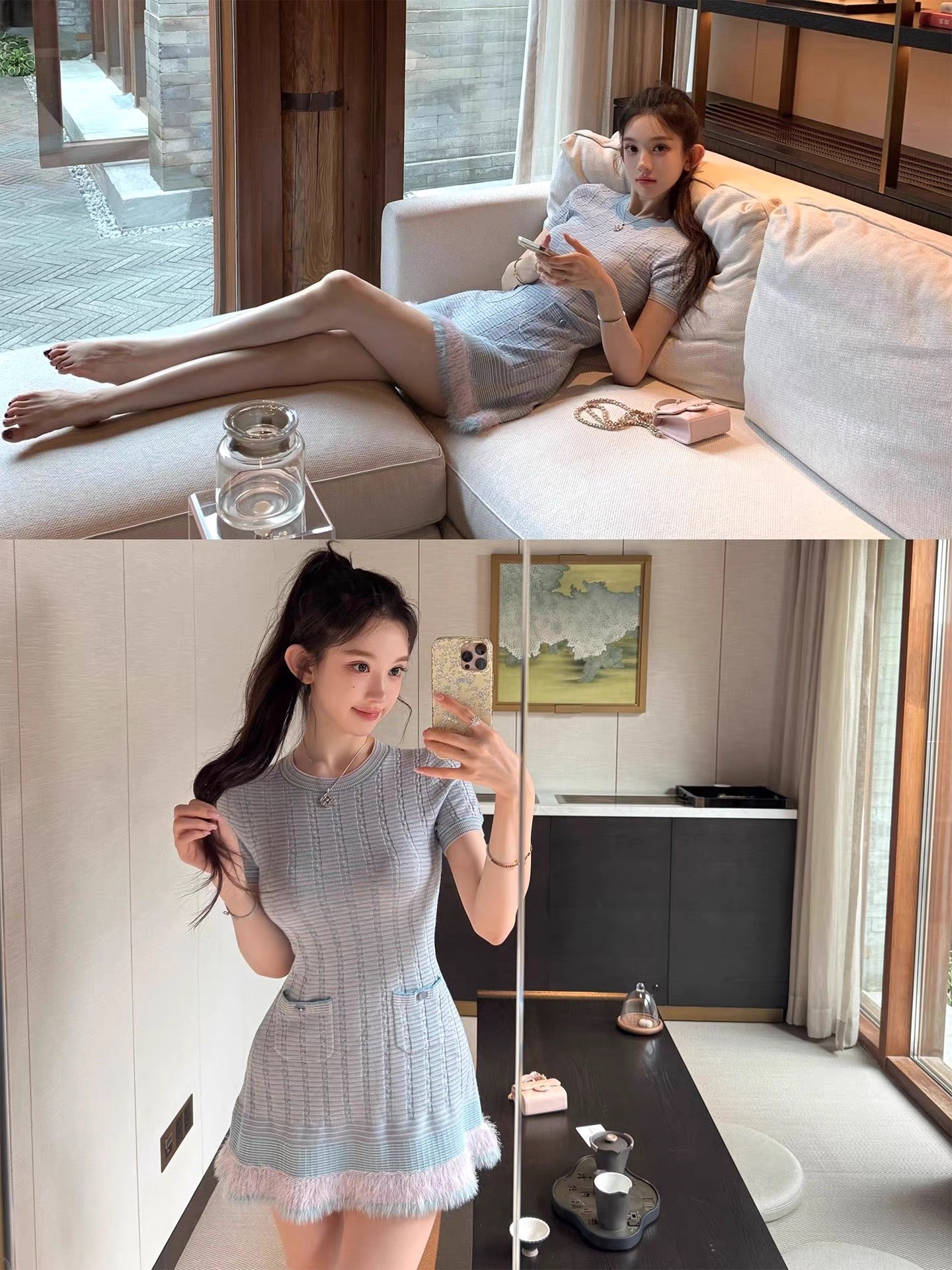 Frosty Whisper Dress