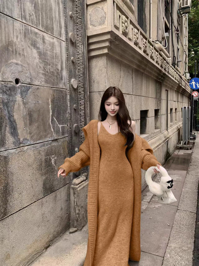 Cloudy Knit Ensemble －Latte Beige