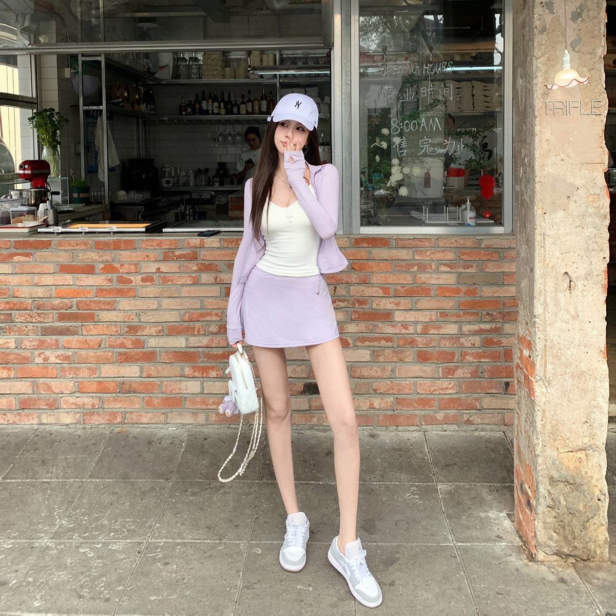 Girly Fit Zip Top