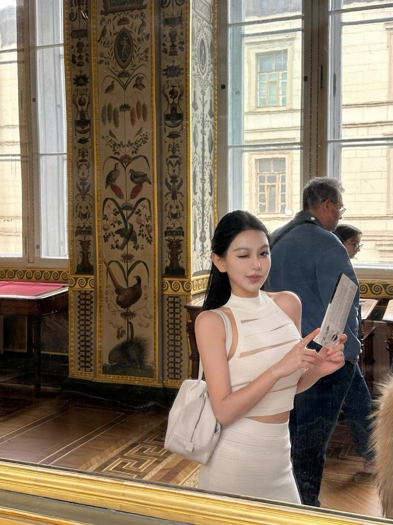 Sculpt Knit Set White