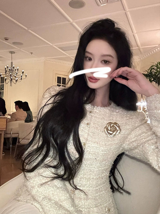 Bijou Blanche Tweed Jacket