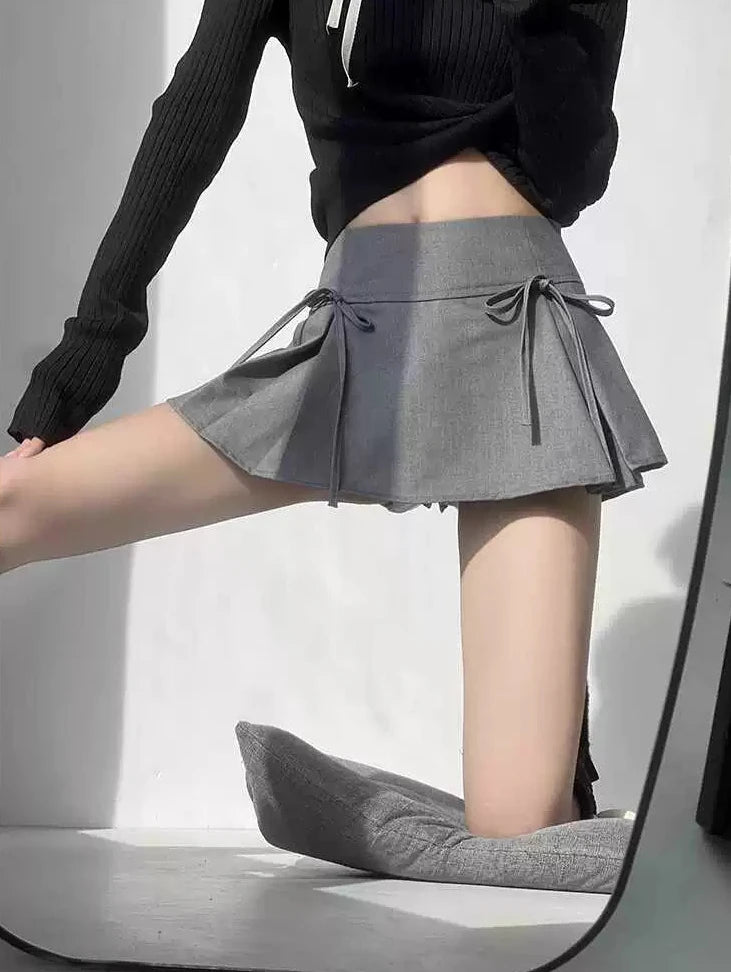 Slate Ribbon Skirt