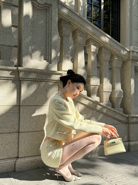 Honey Pearl Tweed Set