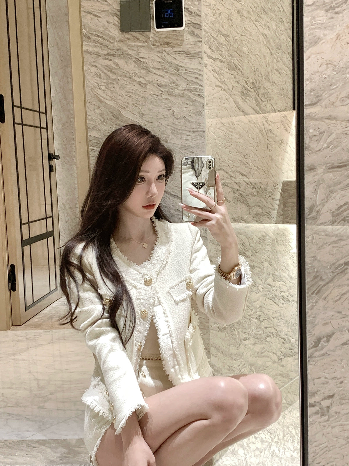 Pearl Crest Fringe Set