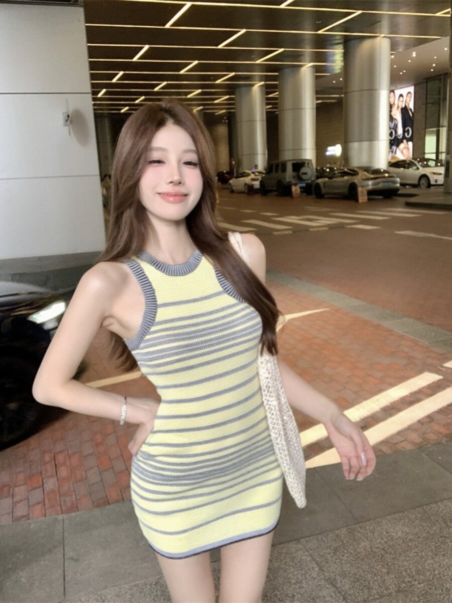 Sunny Stripe Mini Dress