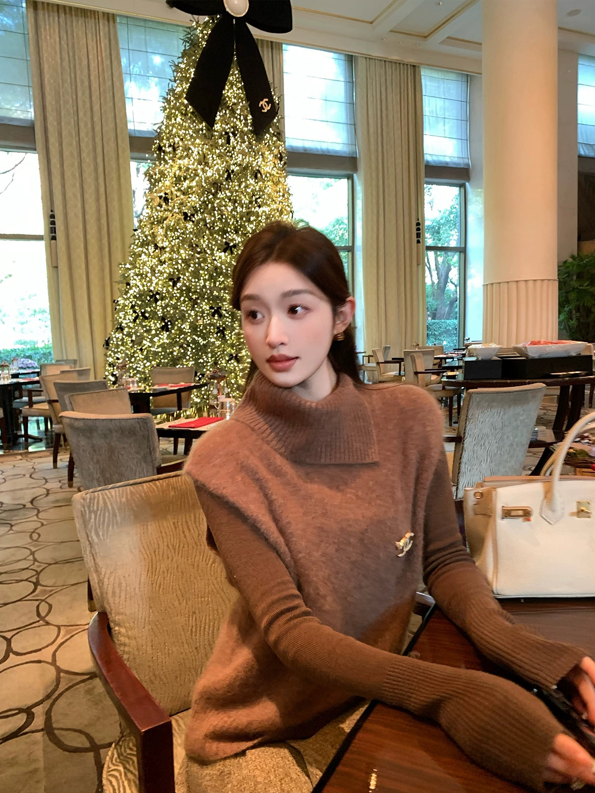 Feather Layer Knit Set