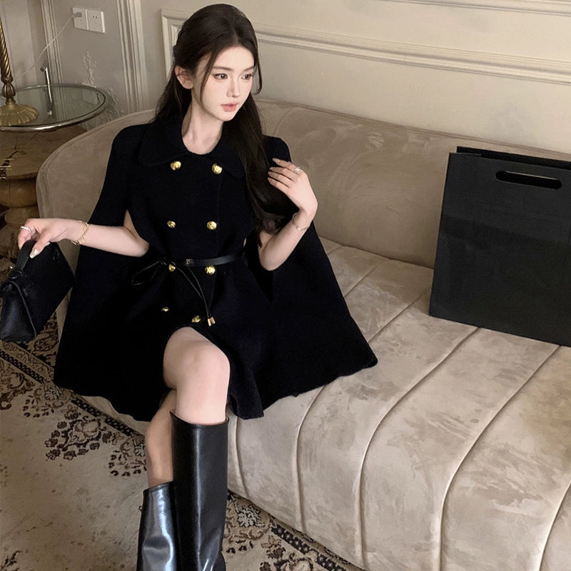 Golden Muse Cape Coat