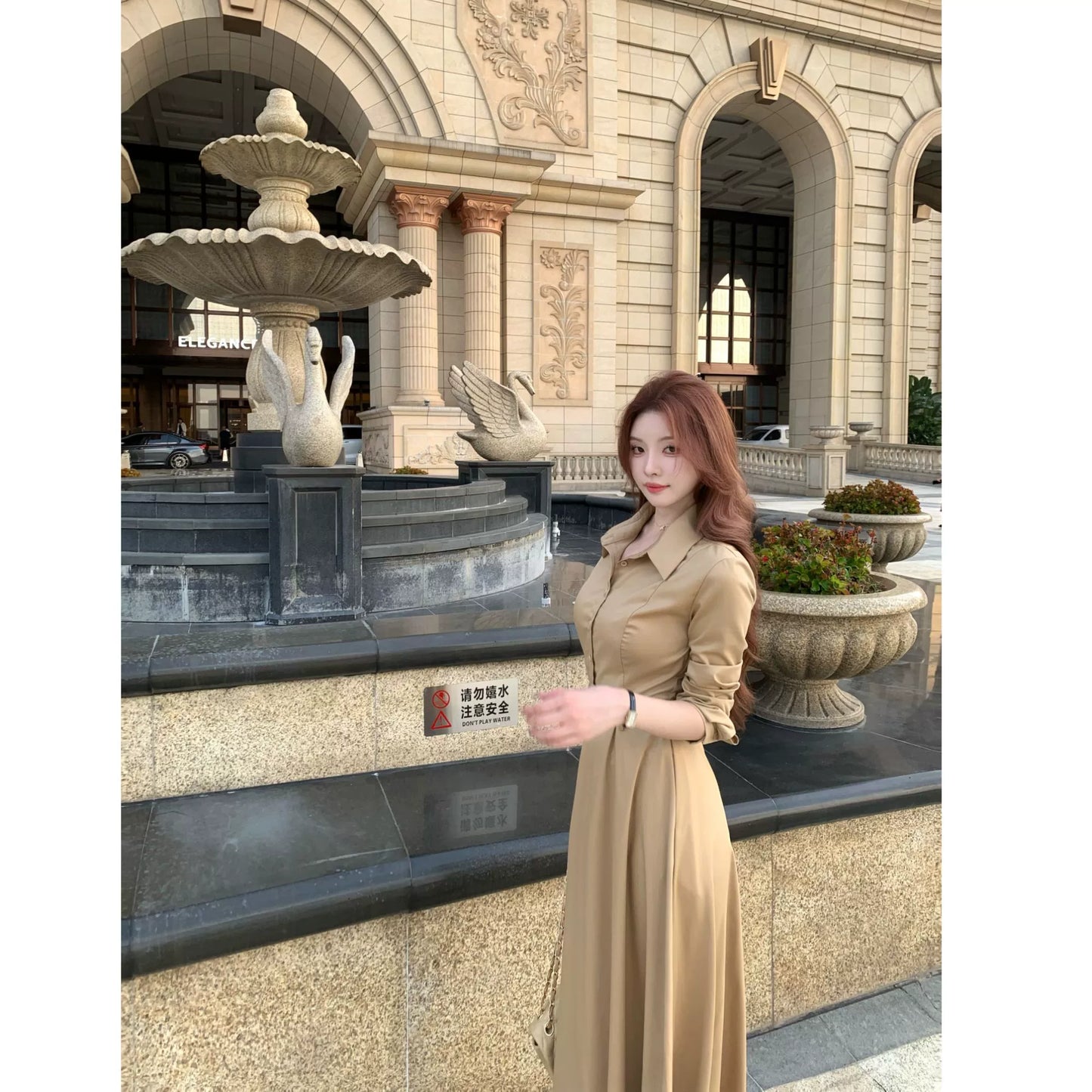 Grace Line Shirt Dress